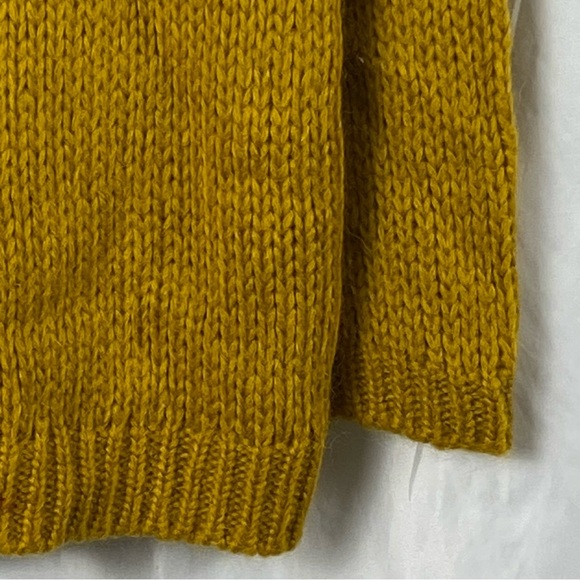 Massimo Dutti Mustard Yellow Turtleneck Sweater Size Small - Picture 15 of 16
